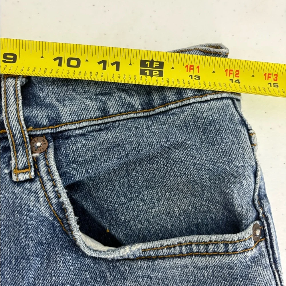 Free‎ People Jeans Womens 29 Blue We The Free Button-Fly Denim Straight Leg 621